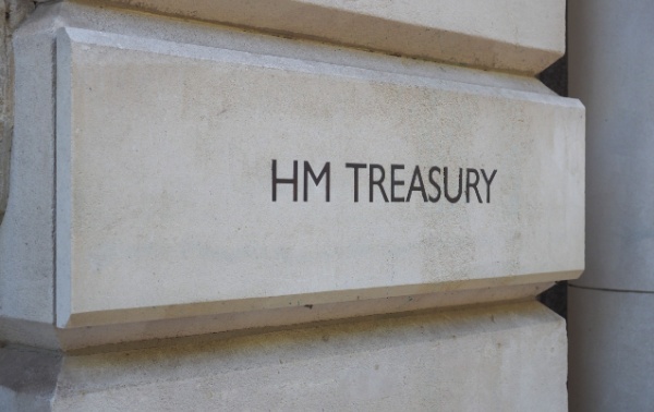 exterior of HM Treasury, London